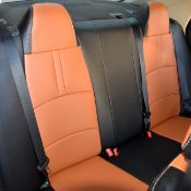 روکش چرم مشکی و مارون فابریک FMC 511