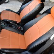 روکش چرم مشکی و مارون فابریک FMC 511