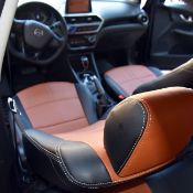 روکش چرم مشکی و مارون فابریک FMC 511