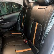 روکش چرم کرولا 2023 مشکی نوار مارون