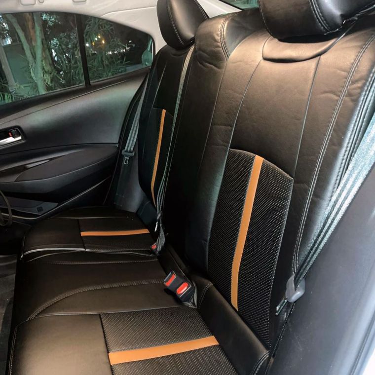 روکش چرم کرولا 2023 مشکی طوسی