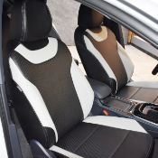 روکش صندلی چرم مشکی طوسی ID.4