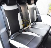 روکش صندلی چرم مشکی طوسی ID.4