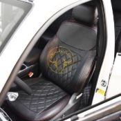 روکش صندلی چرم مشکی دوخت قرمز T9