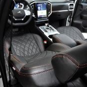 روکش صندلی چرم مشکی دوخت قرمز T9