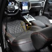 روکش صندلی چرم مشکی دوخت قرمز T9