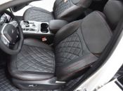 روکش صندلی چرم مشکی دوخت قرمز T9