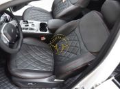 روکش صندلی چرم مشکی دوخت قرمز T9