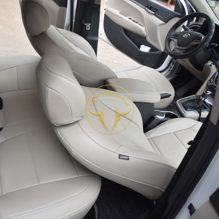 روکش صندلی چرم کرم النترا 2017