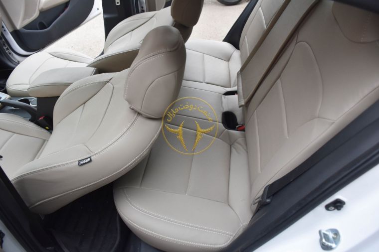 روکش صندلی چرم کرم النترا 2017