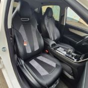 روکش چرم مشکی نوار طوسی جک جی7 چرم مارال