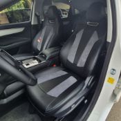 روکش چرم مشکی نوار طوسی جک جی7 چرم مارال