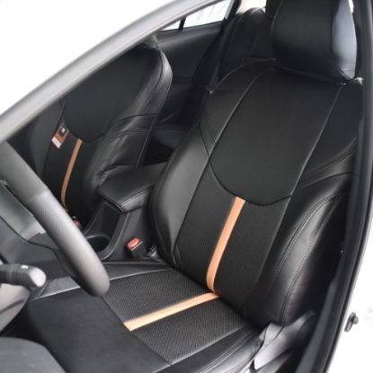 روکش چرم مشکی نوار مارون لوین هیبرید 2023