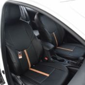 روکش چرم مشکی نوار مارون لوین هیبرید 2023