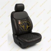 روکش صندلی چرم مشکی دوخت قرمز T9