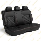 روکش صندلی چرم مشکی دوخت قرمز T9