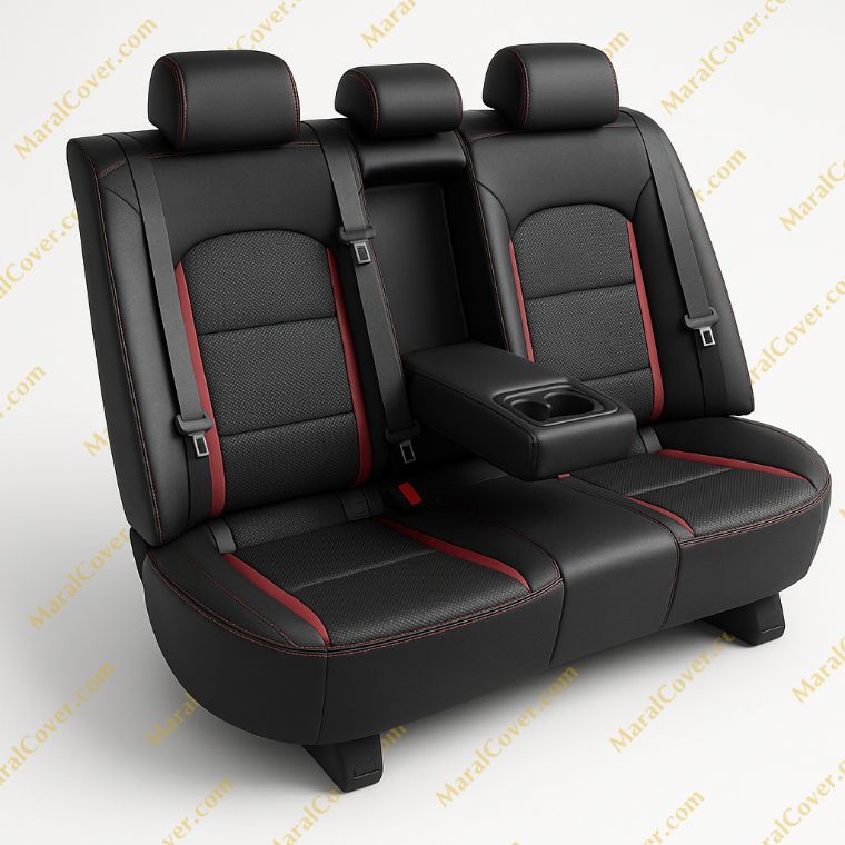 روکش چرم مشکی نوار قرمز آزرا 2018