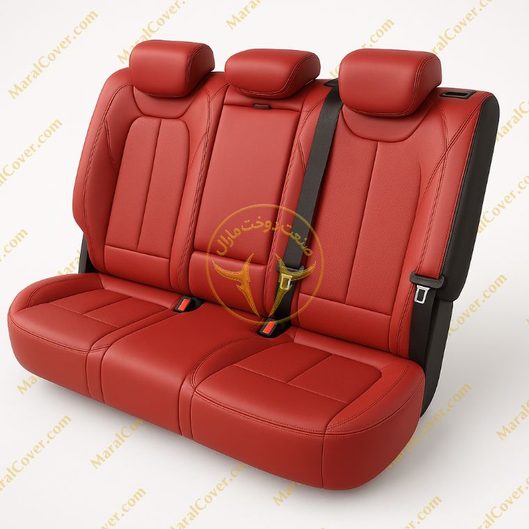 روکش چرم زرشکی لاماری چرم مارال