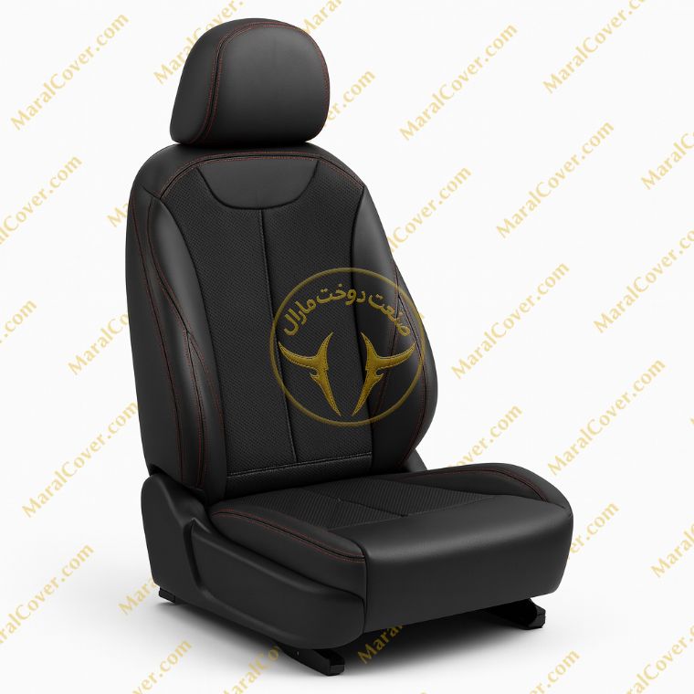 روکش چرم زرشکی لاماری چرم مارال