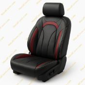 روکش چرم مشکی نوار زرشکی فونیکس FX چرم مارال