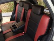روکش چرم مشکی و زرشکی راوفور Rav4