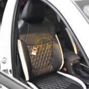 روکش صندلی چرم ضد تعریق کرولا کراس 2024 سفید - مشکی