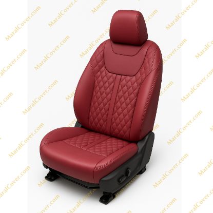 روکش صندلی چرم مشکی قرمز لکسوسی SX5