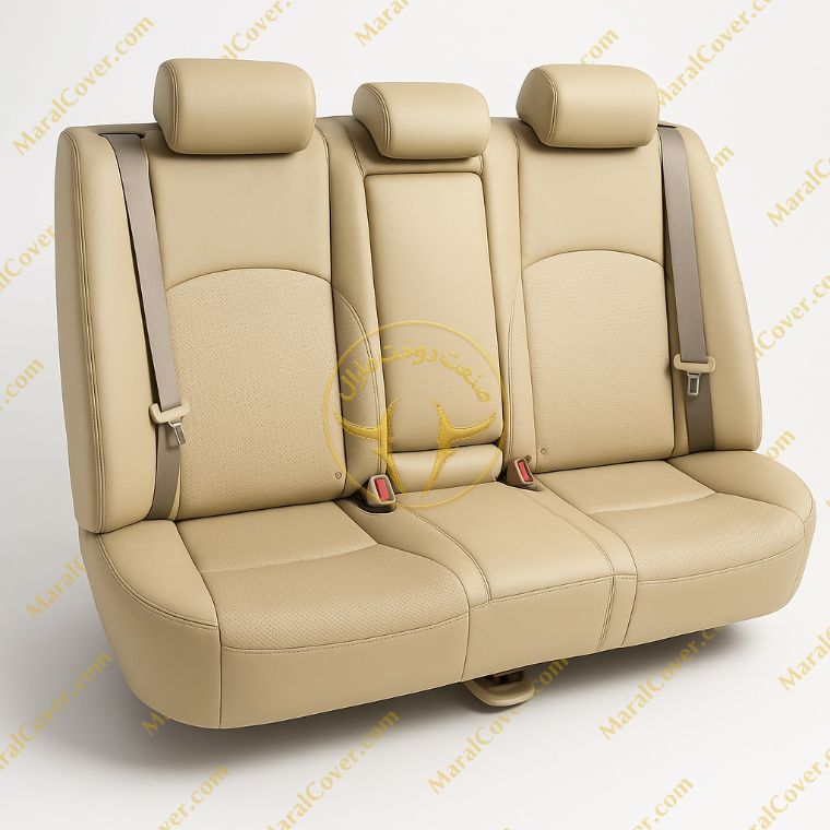 روکش صندلی چرم مشکی دوخت مارون لکسوس ES