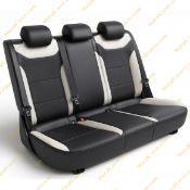 روکش صندلی چرم مشکی طوسی ID.4