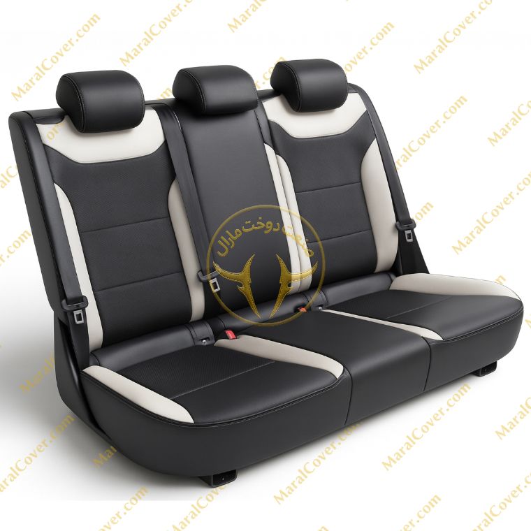 روکش صندلی چرم مشکی طوسی ID.4