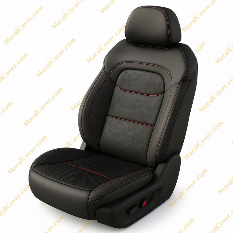روکش صندلی چرم مشکی فابریکی تیگو 7 پرو.