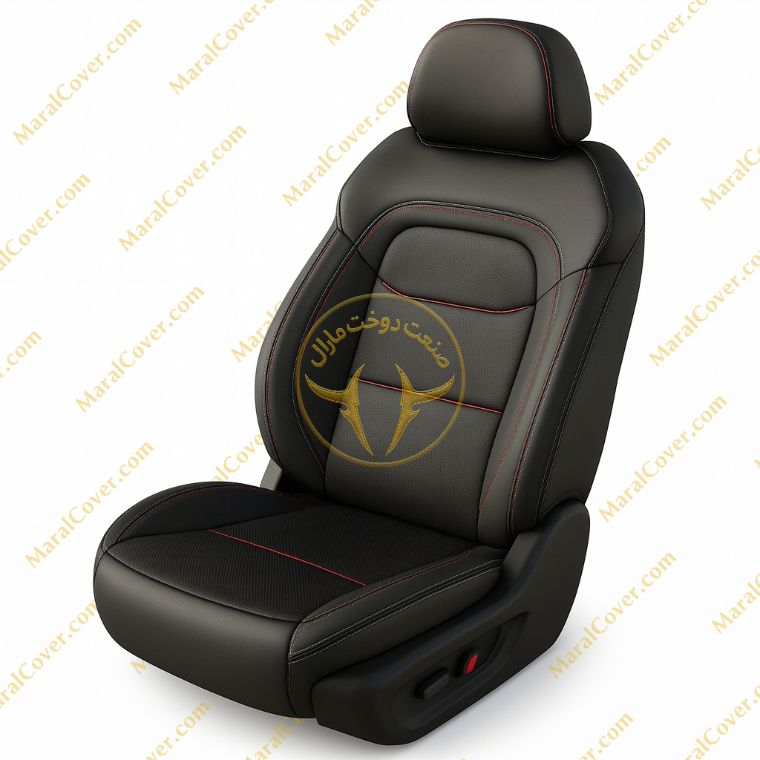 روکش صندلی چرم مشکی فابریکی تیگو 7 پرو.