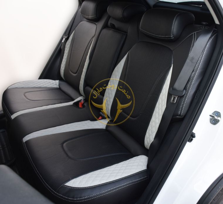 روکش صندلی کرتا مشکی چرم درجه یک