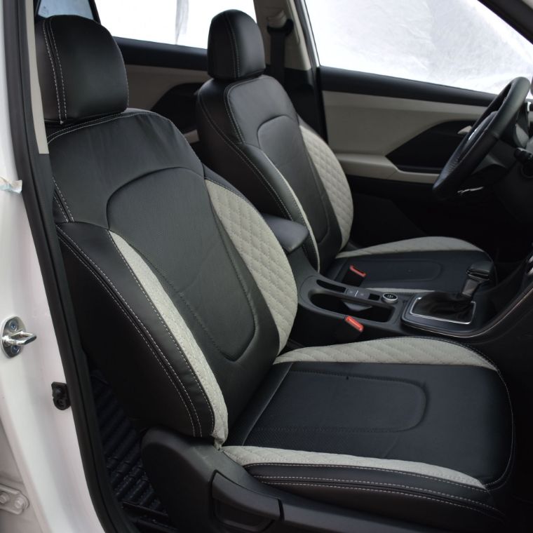 روکش صندلی کرتا مشکی چرم درجه یک