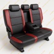 روکش چرم مشکی و زرشکی راوفور Rav4