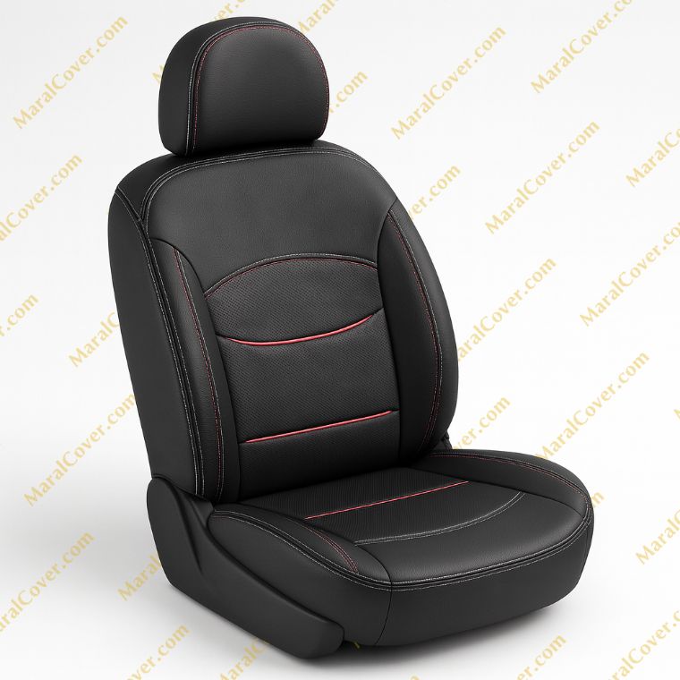 روکش صندلی چرم مدل پرو مفزی زرد 206