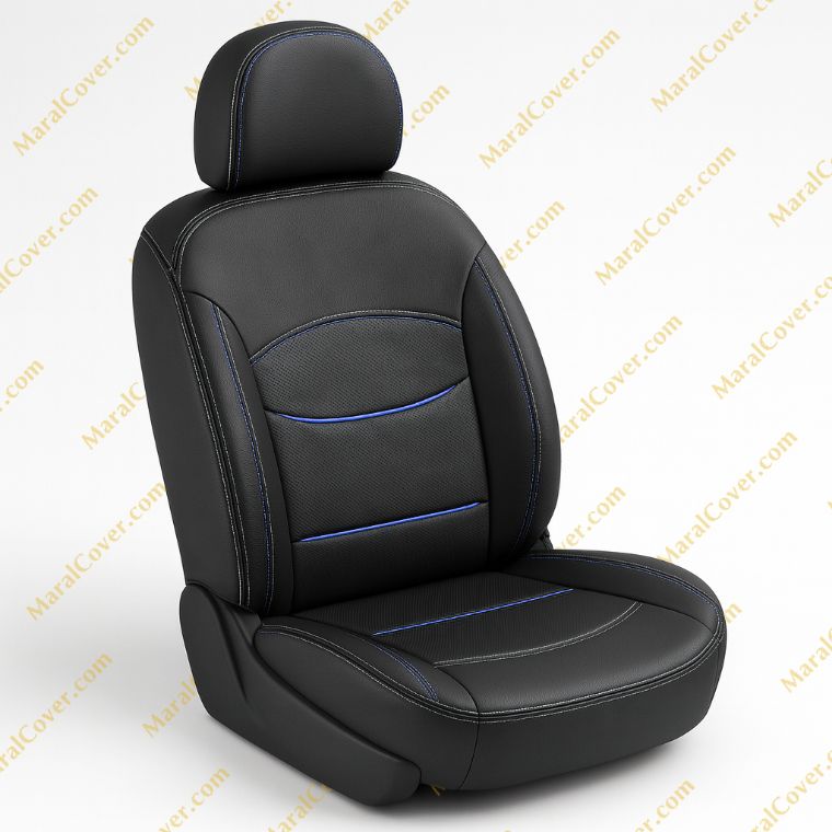 روکش صندلی چرم مدل پرو مفزی زرد 206