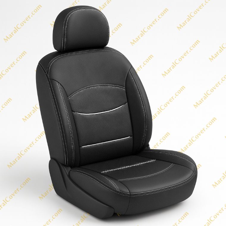 روکش صندلی چرم مدل پرو مفزی زرد 206