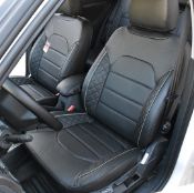 روکش صندلی چرمی سمند سورن مشکی نوار طوسی