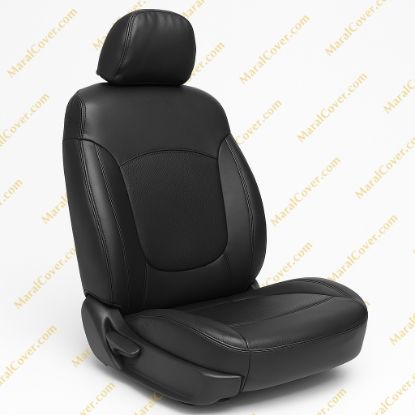 روکش صندلی چرم مشکی سراتو سایپا