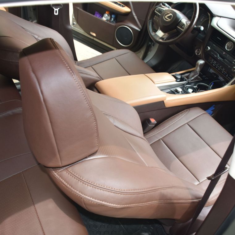 روکش صندلی لکسوس RX200 چرم قهوه‌ای