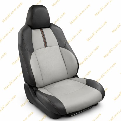 روکش چرم مشکی و طوسی راوفور Rav4 2025