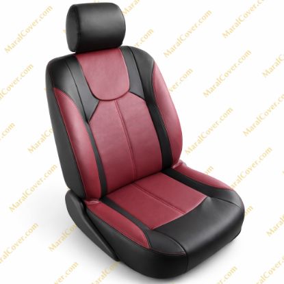 روکش چرم مشکی قرمز ال 90