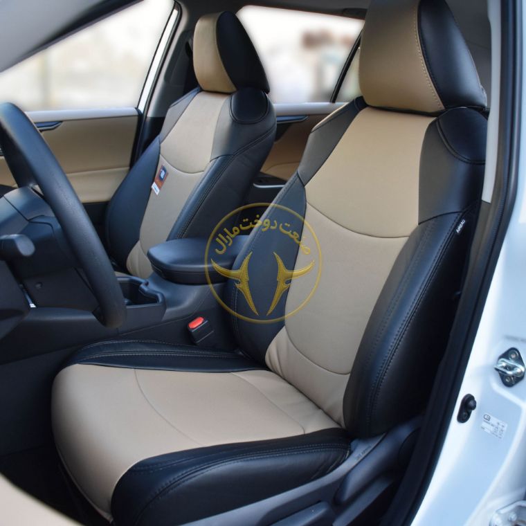 روکش چرم مشکی و کرم راوفور Rav4 2025