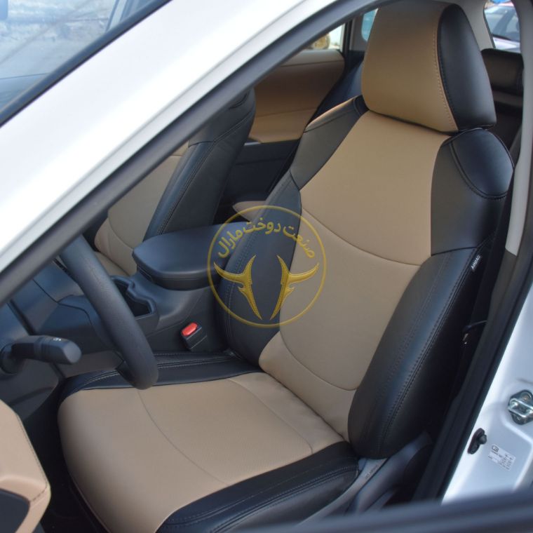 روکش چرم مشکی و کرم راوفور Rav4 2025
