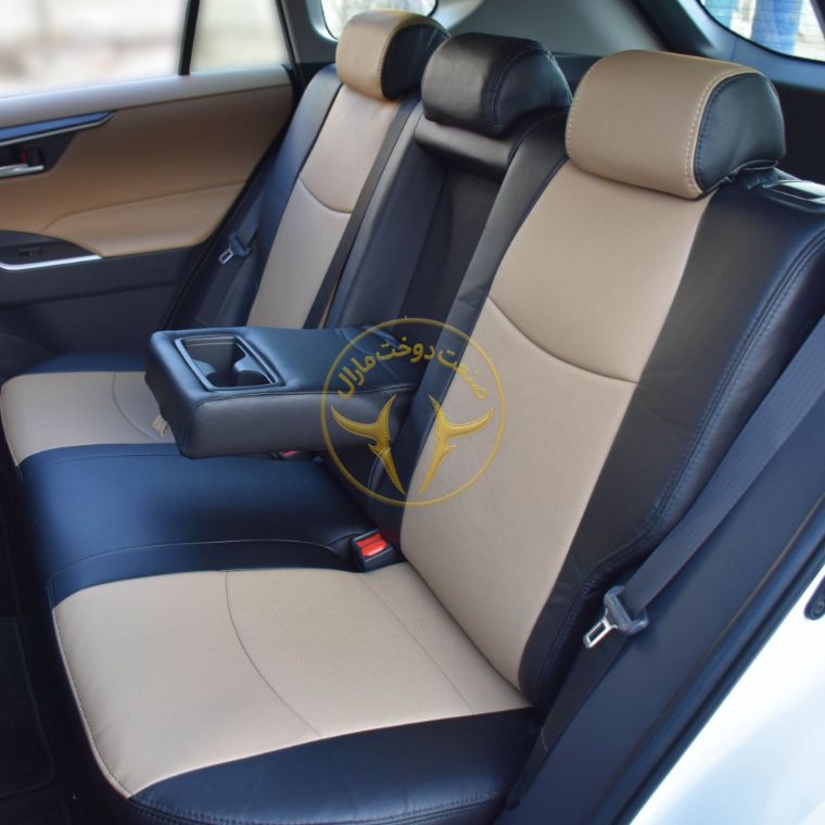 روکش چرم مشکی و کرم راوفور Rav4 2025