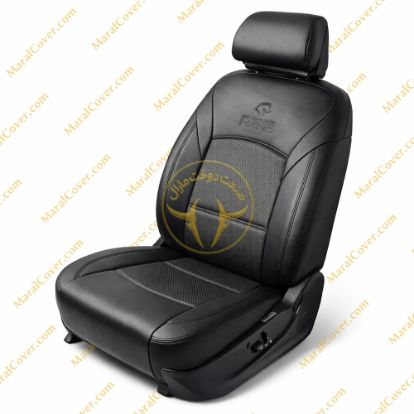 روکش صندلی دنا چرم مارال مشکی