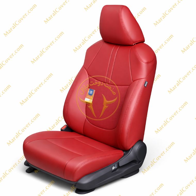 روکش صندلی چرم ضد تعریق کرولا کراس 2024 سفید - مشکی