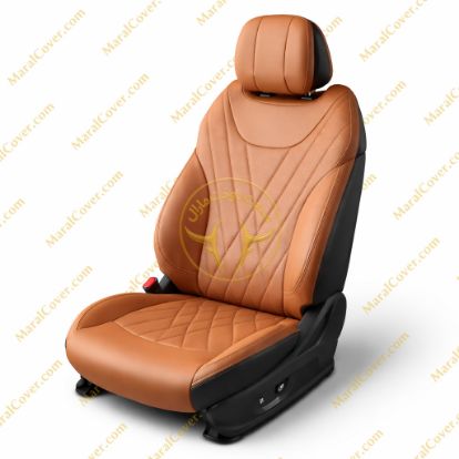 روکش صندلی چرم مارون فابریکی تیگو 8 پرو.