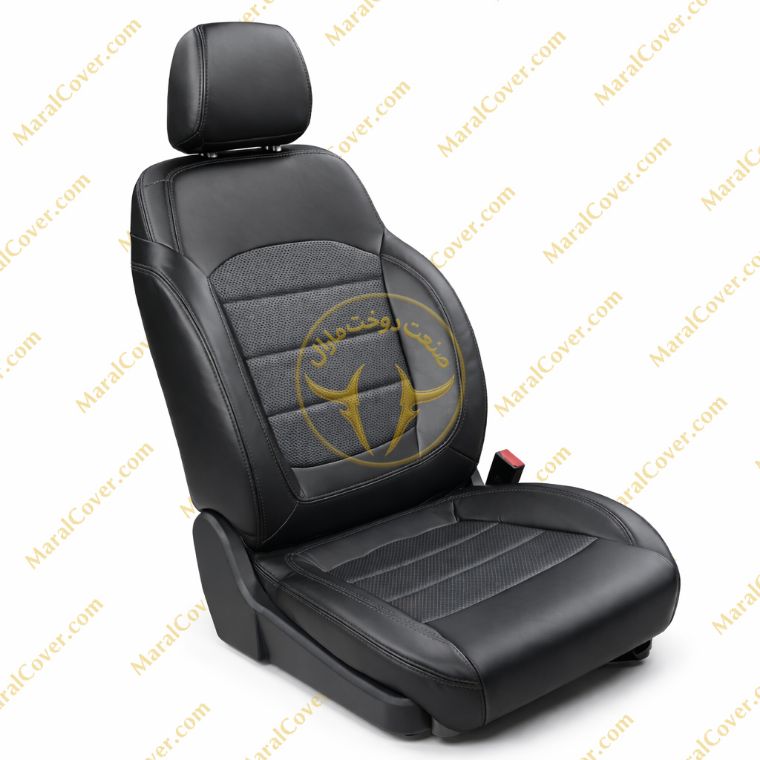 روکش صندلی چرم مشکی فابریک پاتریوت یوآز.